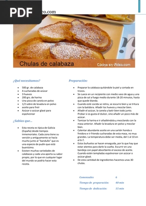 Chulas de calabaza