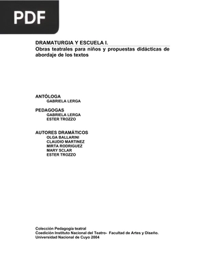 Dramaturgia y escuela I