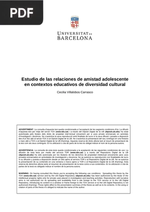 Estudio de las relaciones de amistad adolescente en contextos educativos de diversidad cultural