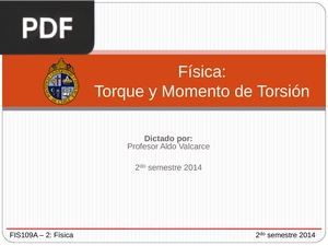 Física: torque y momento de torsión