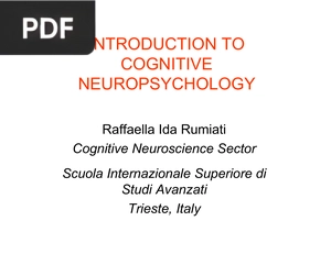 Introduction to cognitive neuropsychology (Inglés) (Presentación)