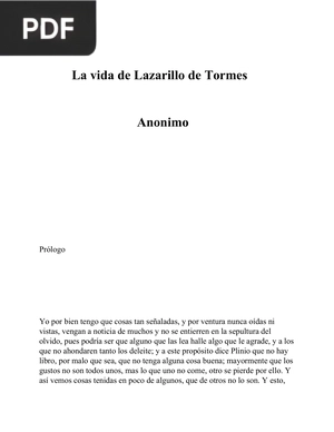 Lazarillo de Tormes