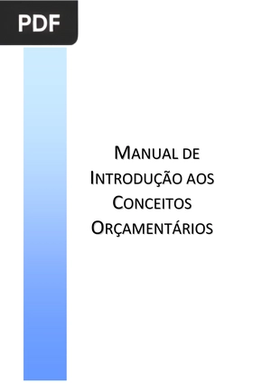 Manual de introdução aos concietos orçamentarios (Portugués)