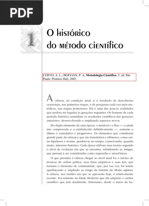 O histórico do método científico (Portugués)