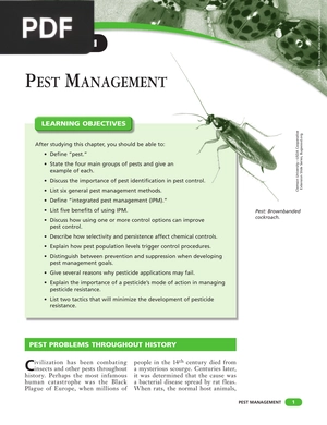 Pest management (Inglés)