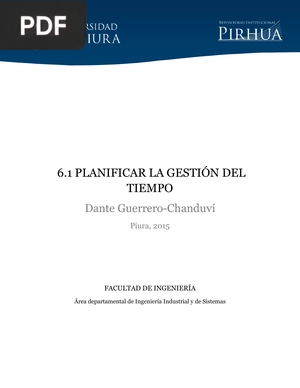 Planificar la gestión del tiempo (Presentación)