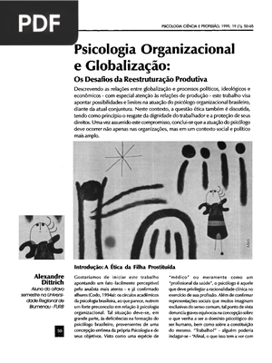 Psicologia Organizacional e Globalização: Os Desafios da Reestruturação Produtiva (Portugués)