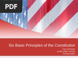 Six Basic Principles of the Constitution (Inglés) (Presentación)