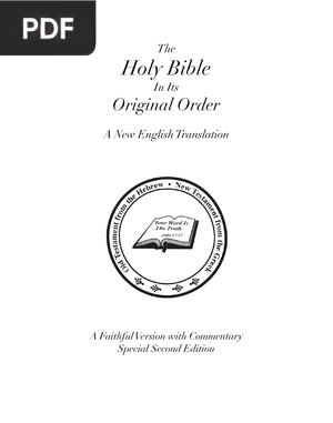 The Holy Bible in its Original Order (Inglés)