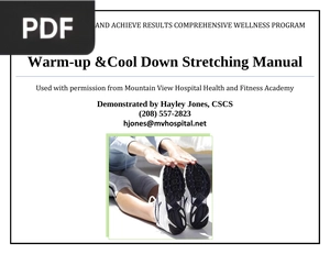 Warm-up & Cool Down Stretching Manual (Inglés) (Presentación)