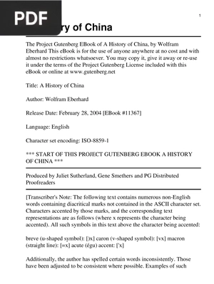 A History of China (Inglés)