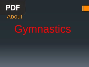 About Gymnastics (Inglés) (Presentación)