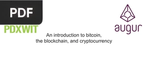 An introduction to bitcoin, the blockchain, and cryptocurrency (Presentación) (Inglés)