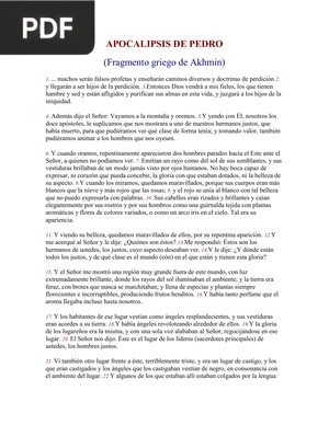 Apocalipsis de Pedro (Fragmento griego de Akhmin)