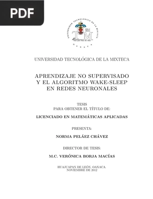 Aprendizaje no supervisado y el algoritmo wake-sleep en redes neuronales