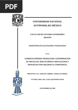 Comercio exterior, producción y determinación de precios del maíz en México: implicaciones y propuestas para mejorar la competencia