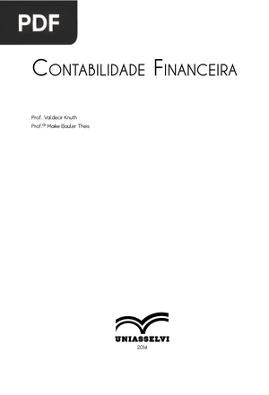 Contabilidade Financeira (Portugués)