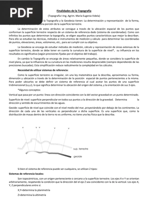 Finalidades de la Topografía (Artículo)