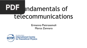 Fundamentals of telecommunications (Inglés) (Presentación)