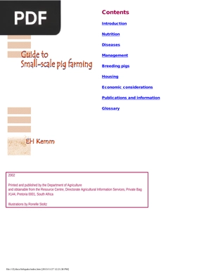 Guide to Small-scale pig farming (Inglés)