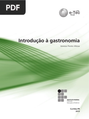 Introdução à gastronomia (Portugués)