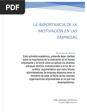 La importancia de la motivación en las empresas