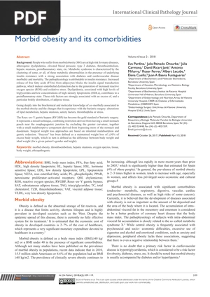 Morbid obesity and its comorbidities (Inglés)