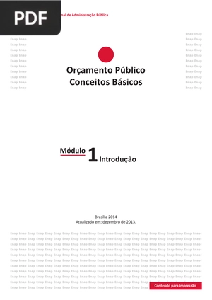 Orçamento Público Conceitos Básicos (Portugués)