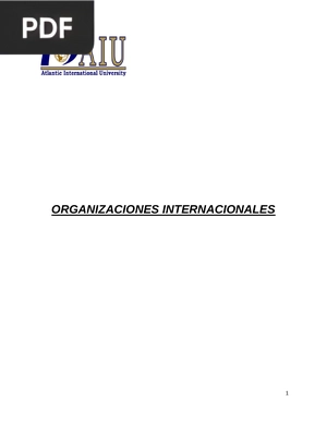 Organizaciones Internacionales