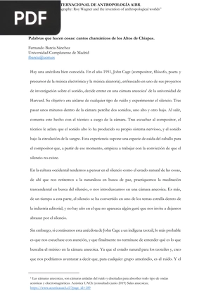 Palabras que hacen cosas: cantos chamánicos de los Altos de Chiapas