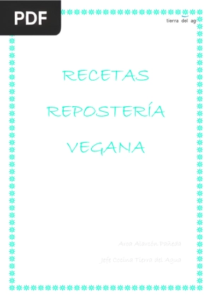 Recetas repostería vegana