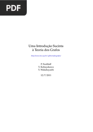 Uma Introdução à Teoria dos Grafos (Portugués)