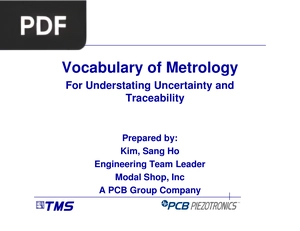 Vocabulary of Metrology For Understating Uncertainty and Traceability (Inglés) (Presentación)