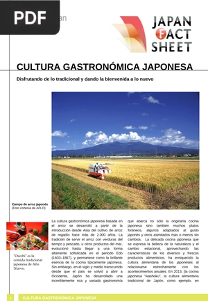 Cultura gastronómica japonesa  (Artículo)