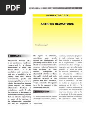 Artritis reumatoide (Artículo)