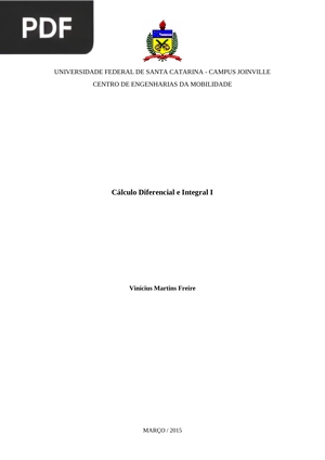 Cálculo Diferencial e Integral I (Portugués)