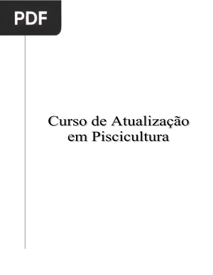 Curso de Atualização em Piscicultura (Portugues)