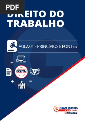 Direito do trabalho: princípios e fontes