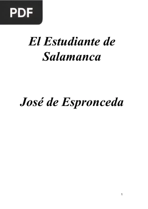 El Estudiante de Salamanca