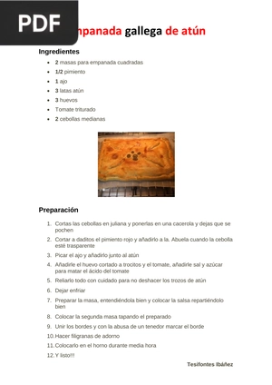 Empanada gallega de atún