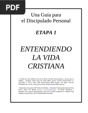 Entendiendo la vida cristiana