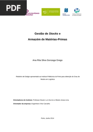 Gestão de Stocks e Armazém de Matérias-Primas (Portugués)