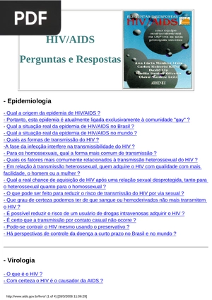 HIV/AIDS Preguntas e respostas (Portugués) (Presentación)