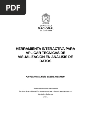 Herramienta interactiva para aplicar técnicas de visualización en análisis de datos