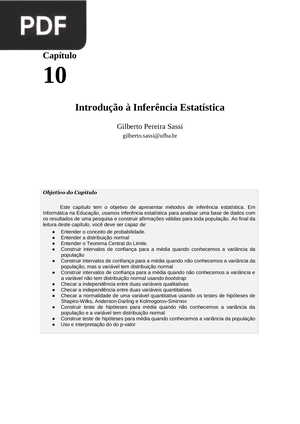 Introdução à Inferência Estatística (Portugués)