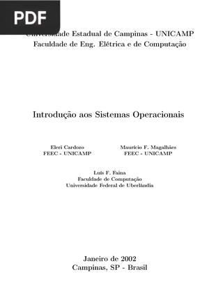 Introdução aos Sistemas Operacionais (Portugués)