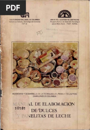 Manual de elaboración de culces y panelitas de leche