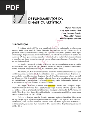 Os fundamentos da ginástica artística (Portugués)