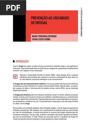 Prevenção ao uso/abuso de drogas (Portugués)