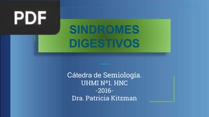 Síndromes digestivos (Presentación)